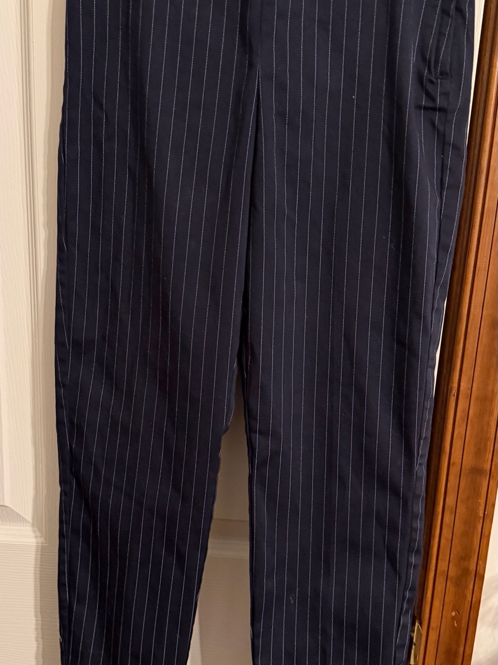 Women’s Black Pinstripe Dress Pants